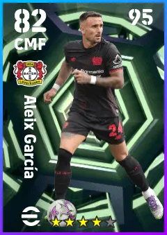 Aleix Garcia eFootball 2026 player card — 82 OVR CMF