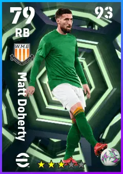 Matt Doherty eFootball 2026 player card — 79 OVR RB