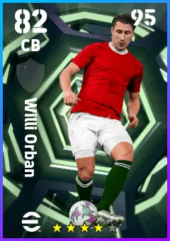 Willi Orban eFootball 2026 player card — 82 OVR CB