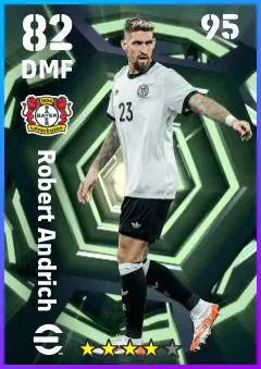 Robert Andrich eFootball 2026 player card — 82 OVR DMF