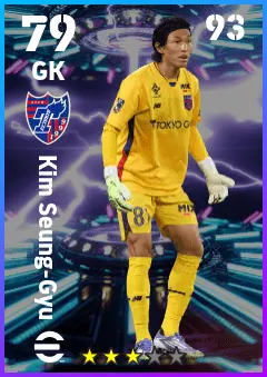 Kim Seung-Gyu eFootball 2026 player card — 79 OVR GK