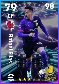 Rafael Elias eFootball 2026 player card — 79 OVR CF