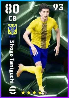 Shogo Taniguchi eFootball 2026 player card — 80 OVR CB