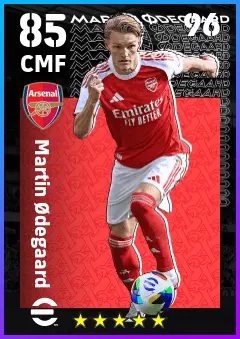 Martin Odegaard eFootball 2026 player card — 85 OVR CMF