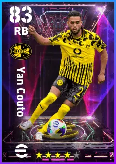 Yan Couto eFootball 2026 player card — 83 OVR RB
