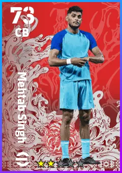 Mehtab Singh eFootball 2026 player card — 73 OVR CB