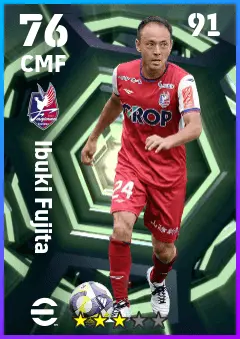 Ibuki Fujita eFootball 2026 player card — 76 OVR CMF