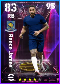 Reece James eFootball 2026 player card — 83 OVR RB
