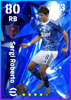 Sergi Roberto eFootball 2026 player card — 80 OVR RB