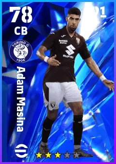 Adam Masina eFootball 2026 player card — 78 OVR CB