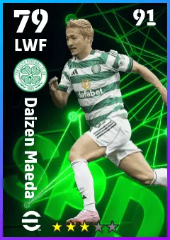 Daizen Maeda eFootball 2026 player card — 79 OVR LWF