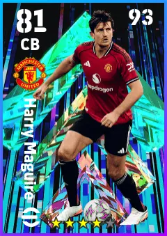 Harry Maguire eFootball 2026 player card — 81 OVR CB