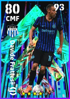Davide Frattesi eFootball 2026 player card — 80 OVR CMF