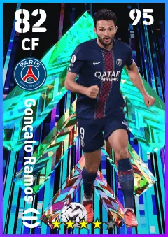 Goncalo Ramos eFootball 2026 player card — 82 OVR CF