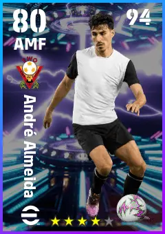 Andre Almeida eFootball 2026 player card — 80 OVR AMF