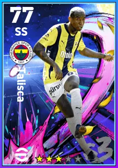 Talisca eFootball 2026 player card — 77 OVR SS
