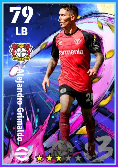 Alejandro Grimaldo eFootball 2026 player card — 79 OVR LB