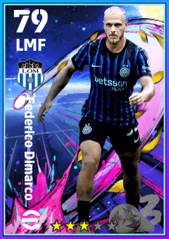 Federico Dimarco eFootball 2026 player card — 79 OVR LMF