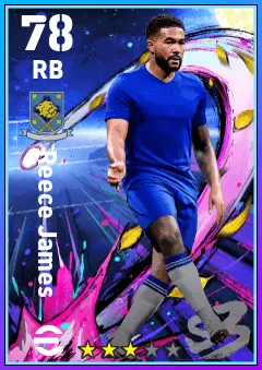 Reece James eFootball 2026 player card — 78 OVR RB