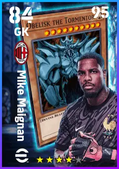 Mike Maignan eFootball 2026 player card — 84 OVR GK