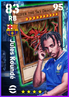 Jules Kounde eFootball 2026 player card — 83 OVR RB