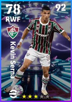 Kevin Serna eFootball 2026 player card — 78 OVR RWF