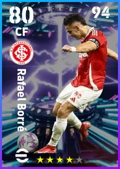 Rafael Borre eFootball 2026 player card — 80 OVR CF