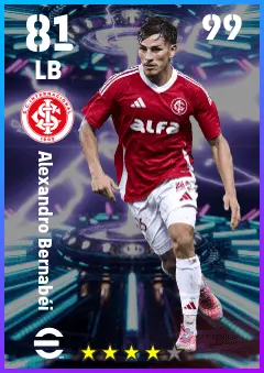 Alexandro Bernabei eFootball 2026 player card — 81 OVR LB