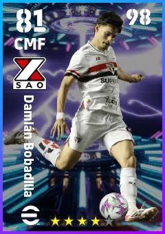 Damian Bobadilla eFootball 2026 player card — 81 OVR CMF