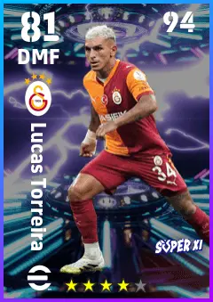 Lucas Torreira eFootball 2026 player card — 81 OVR DMF