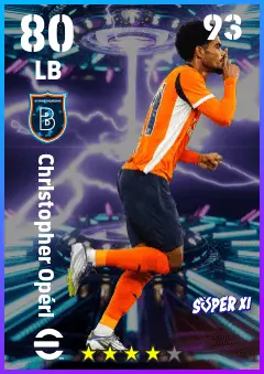 Christopher Operi eFootball 2026 player card — 80 OVR LB