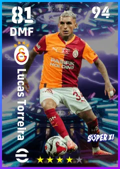 Lucas Torreira eFootball 2026 player card — 81 OVR DMF