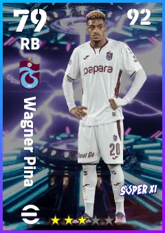 Wagner Pina eFootball 2026 player card — 79 OVR RB