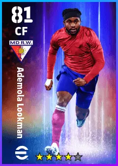Ademola Lookman eFootball 2026 player card — 81 OVR CF