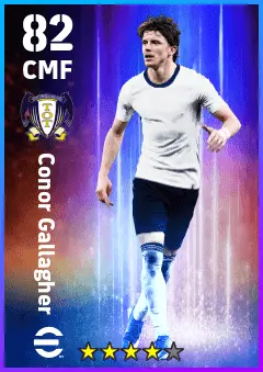 Conor Gallagher eFootball 2026 player card — 82 OVR CMF
