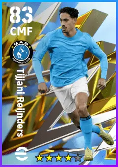 Tijjani Reijnders eFootball 2026 player card — 83 OVR CMF