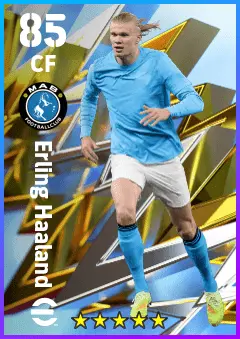 Erling Haaland eFootball 2026 player card — 85 OVR CF