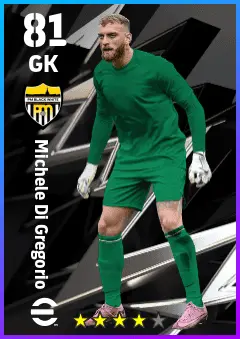 Michele Di Gregorio eFootball 2026 player card — 81 OVR GK