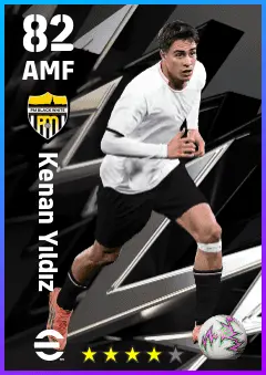 Kenan Yildiz eFootball 2026 player card — 82 OVR AMF