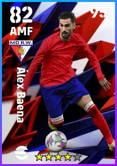 Alex Baena eFootball 2026 player card — 82 OVR AMF