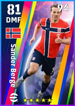 Sander Berge eFootball 2026 player card — 81 OVR DMF