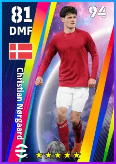 Christian Norgaard eFootball 2026 player card — 81 OVR DMF