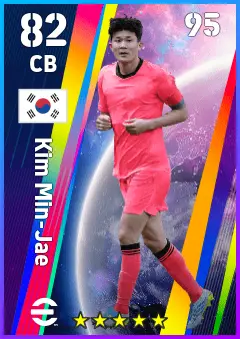 Kim Min-Jae eFootball 2026 player card — 82 OVR CB