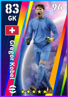Gregor Kobel eFootball 2026 player card — 83 OVR GK