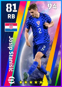 Josip Stanisic eFootball 2026 player card — 81 OVR RB