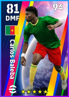 Carlos Baleba eFootball 2026 player card — 81 OVR DMF
