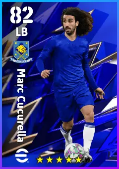 Marc Cucurella eFootball 2026 player card — 82 OVR LB