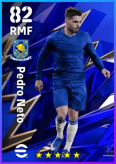 Pedro Neto eFootball 2026 player card — 82 OVR RMF
