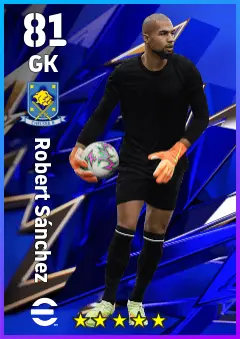 Robert Sanchez eFootball 2026 player card — 81 OVR GK