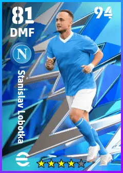 Stanislav Lobotka eFootball 2026 player card — 81 OVR DMF